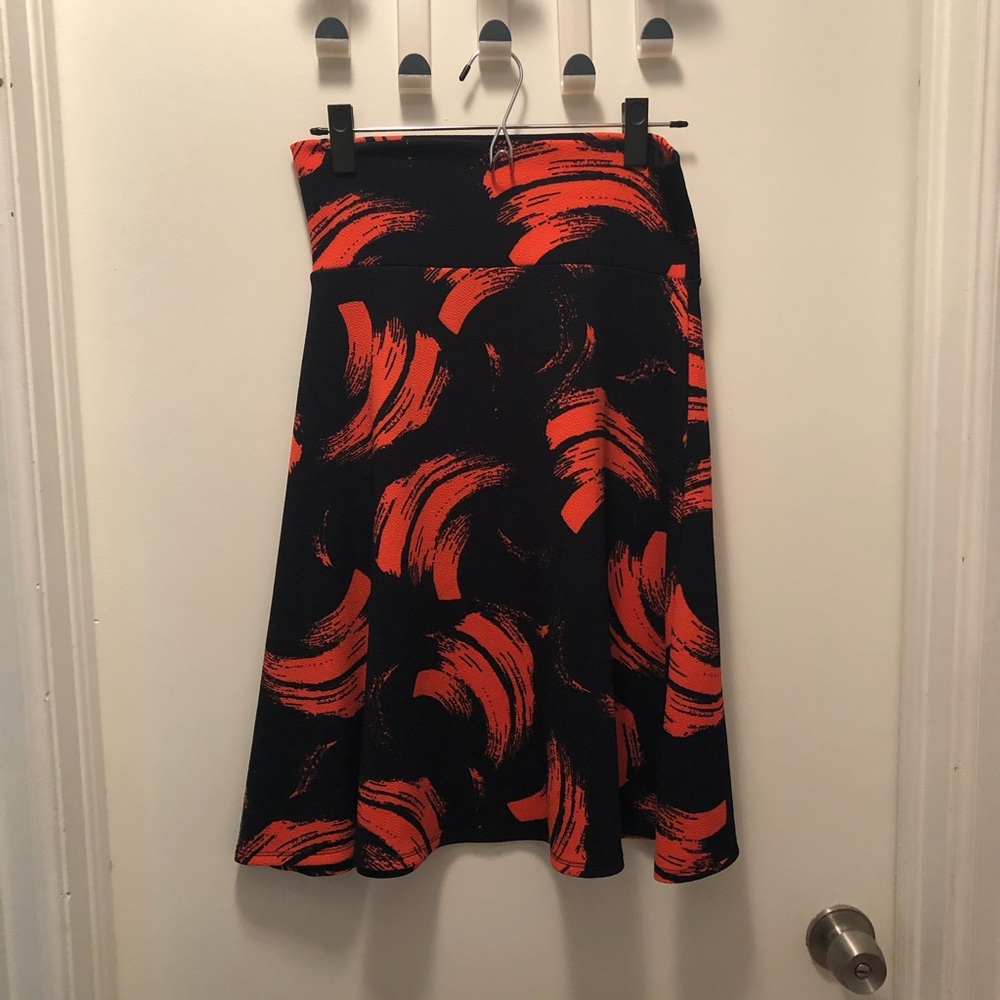 Lularoe Azure Brush Stroke Skirt